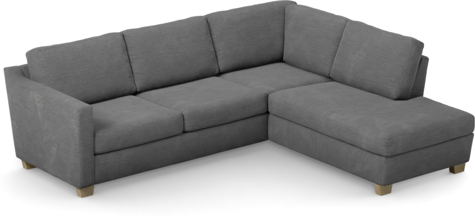 Friday - 2,5-sits soffa med divan höger - Grå