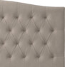 Delux Välvd - Sänggavel, 90-210 cm - Beige