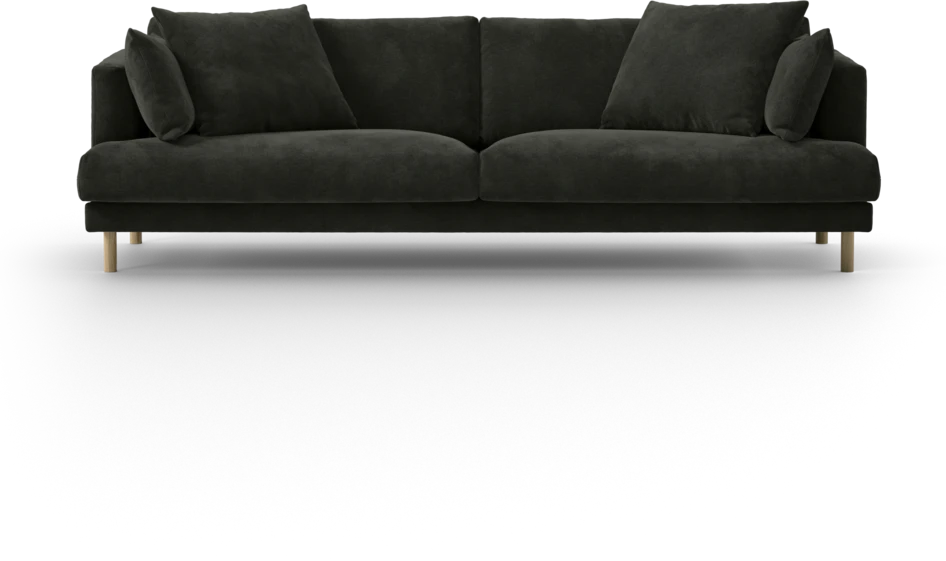 Harper - 4-sits soffa - Svart