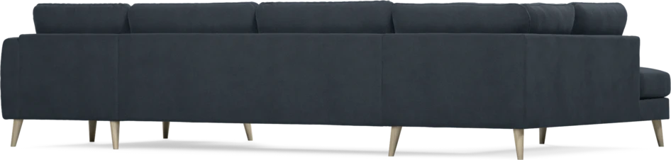 Bridge - 3-sits soffa med divan vänster och schäslong höger - Blå