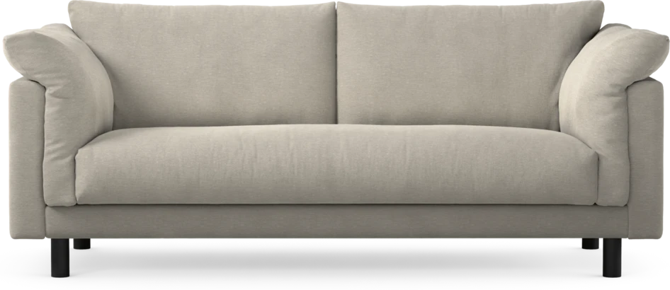 Cherrie - 2,5-sits soffa, hel dyna, fast klädsel - Grå
