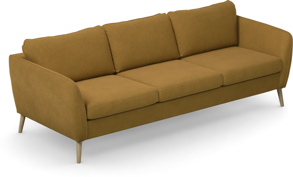 County - 3-sits soffa - Gul