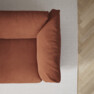 Cherrie - 3-sits soffa, fast klädsel - Orange