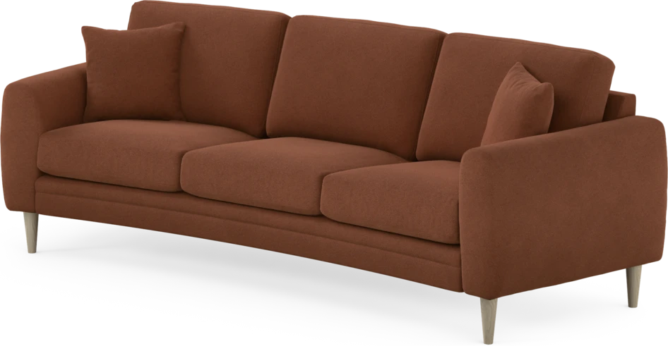 Eden - 3-sits soffa svängd - Orange