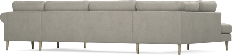 Bridge - 3-sits soffa med divan vänster och schäslong höger - Grå