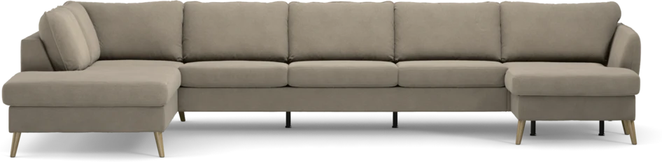 County - 4-sits soffa med divan vänster och schäslong höger - Beige