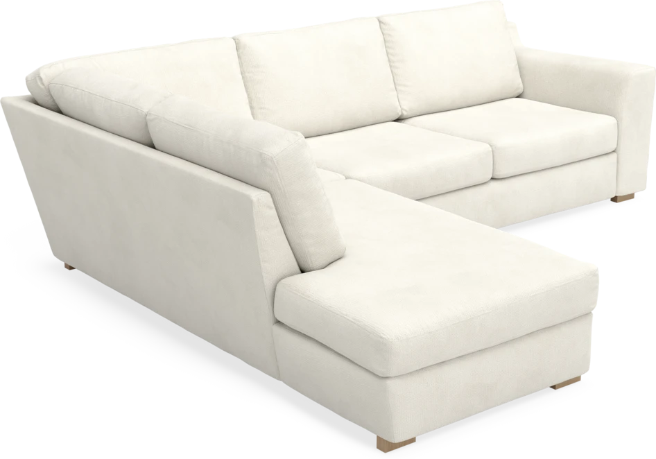 Friday - 2,5-sits soffa med divan vänster - Vit