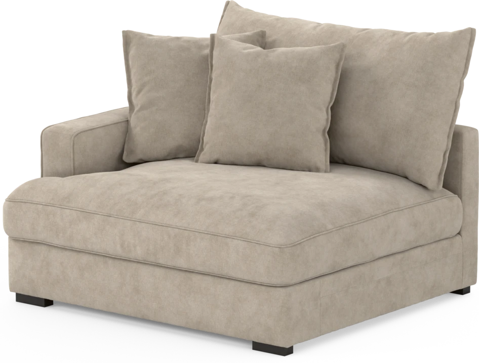 Rossi - 1,5-sits med armstöd vänster - Beige