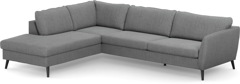 County - 2,5-sits soffa med divan vänster - Grå