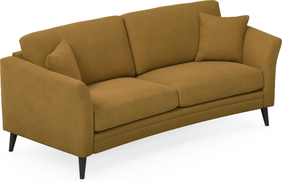 Eden - 2,5-sits soffa svängd - Gul