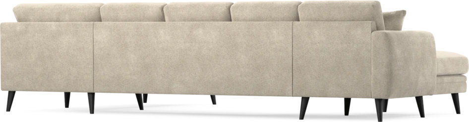 Eden - 3-sits soffa med schäslong vänster och divan höger - Beige
