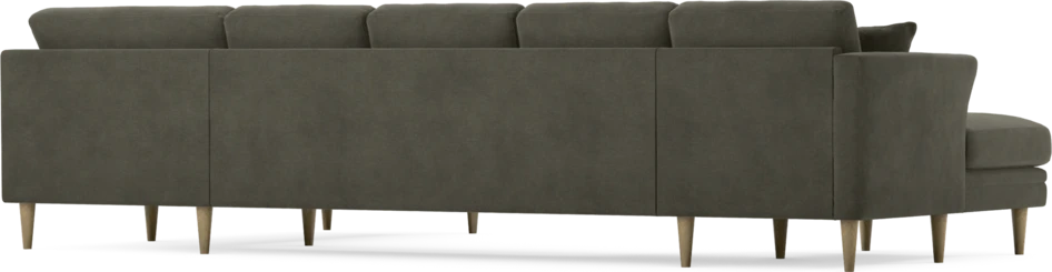 Eden - 3-sits soffa med schäslong vänster och divan höger - Grå