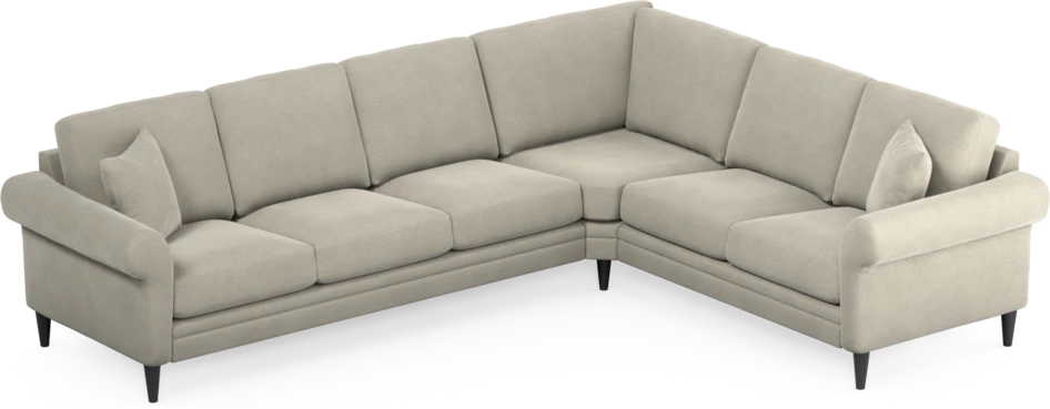 Eden - Hörnsoffa, 3+2-sits - Brun