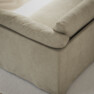 Cherrie - 3-sits soffa, hel dyna och kappa - Beige