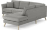 Eden - 2-sits soffa med divan - Grå