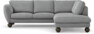 Madison Lux - 2-sits soffa med divan höger - Grå