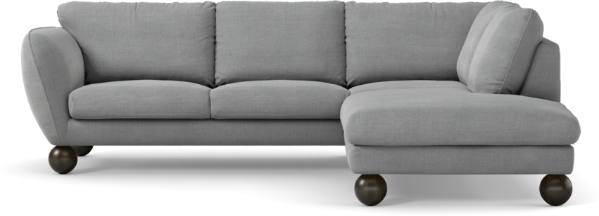 Madison Lux - 2-sits soffa med divan höger - Grå
