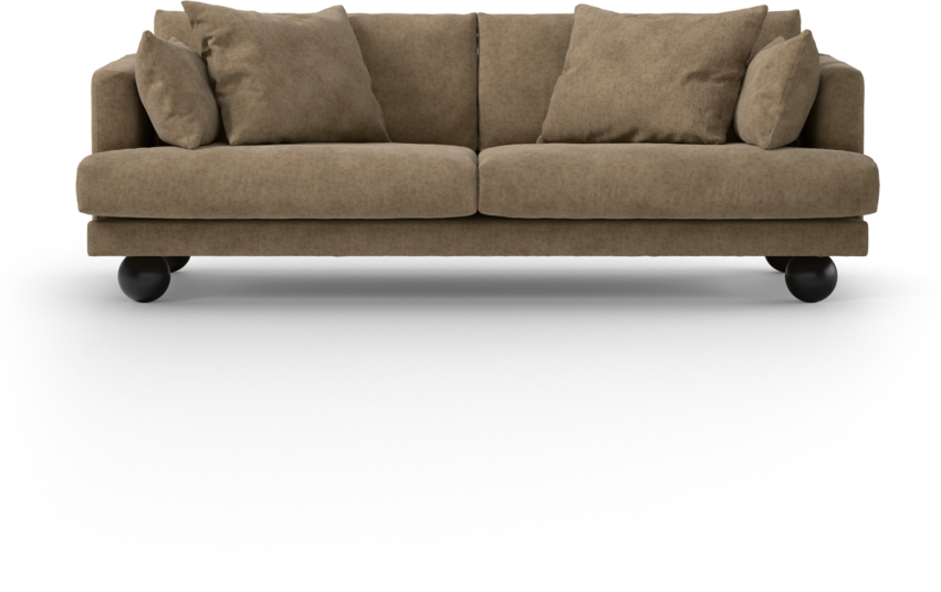 Harper - 3-sits soffa - Brun