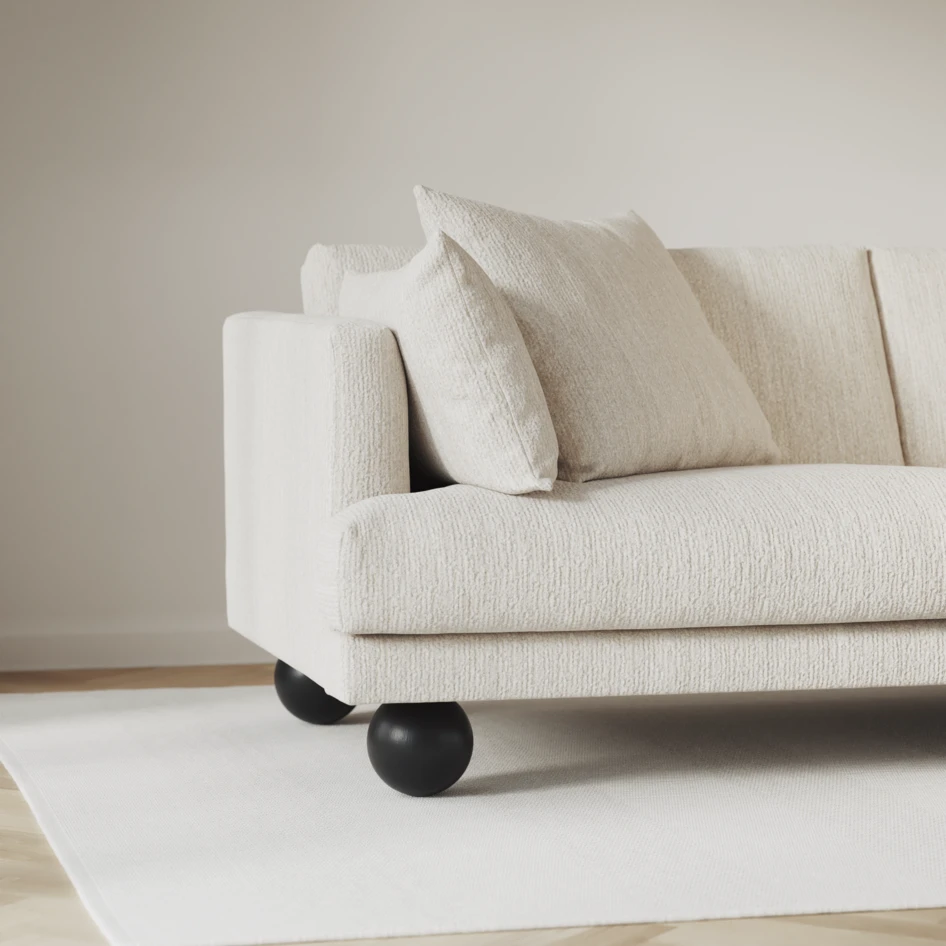 Harper - 4-sits soffa - Vit