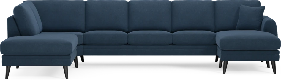 Eden - 3-sits soffa med divan vänster och schäslong höger - Blå