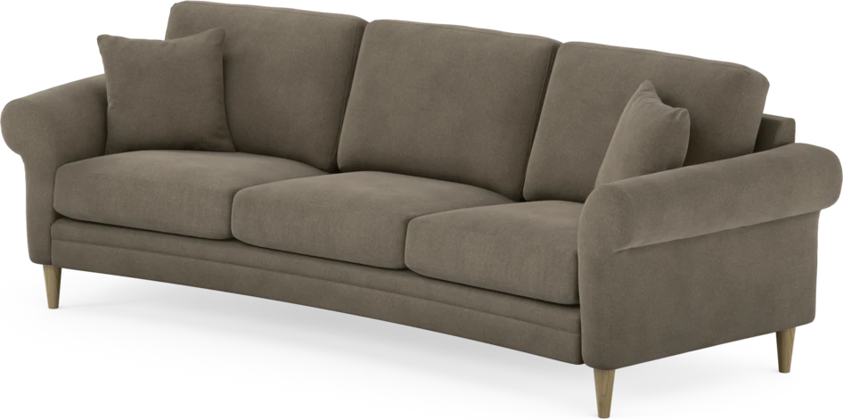 Eden - 3-sits soffa svängd - Beige