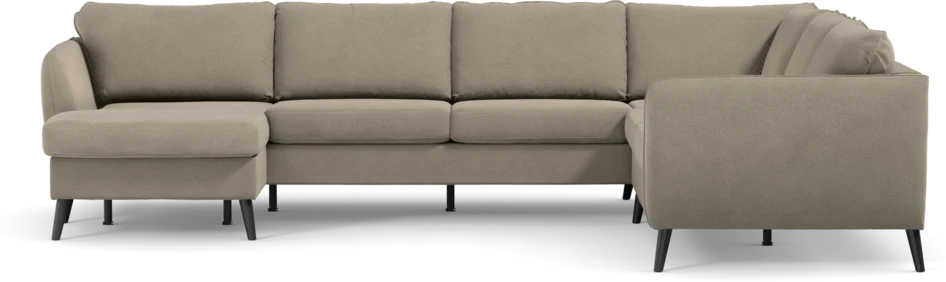 County - Hörnsoffa, 3+2-sits med schäslong vänster - Beige
