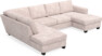 Friday - 3-sits soffa med divan vänster och schäslong höger - Rosa