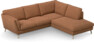 Madison - 2-sits soffa med divan höger - Orange