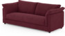 Cherrie - 3-sits soffa, hel dyna och kappa - Röd