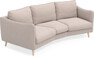 Madison - 3-sits soffa svängd, 70 cm - Beige