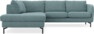 Madison - 2-sits soffa med divan vänster - Blå