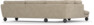 Madison Lux - 3-sits soffa med divan vänster - Beige