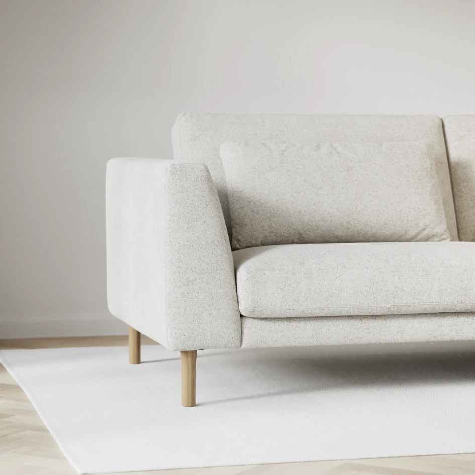 Willow - 3-sits soffa med divan höger, fast klädsel - Beige