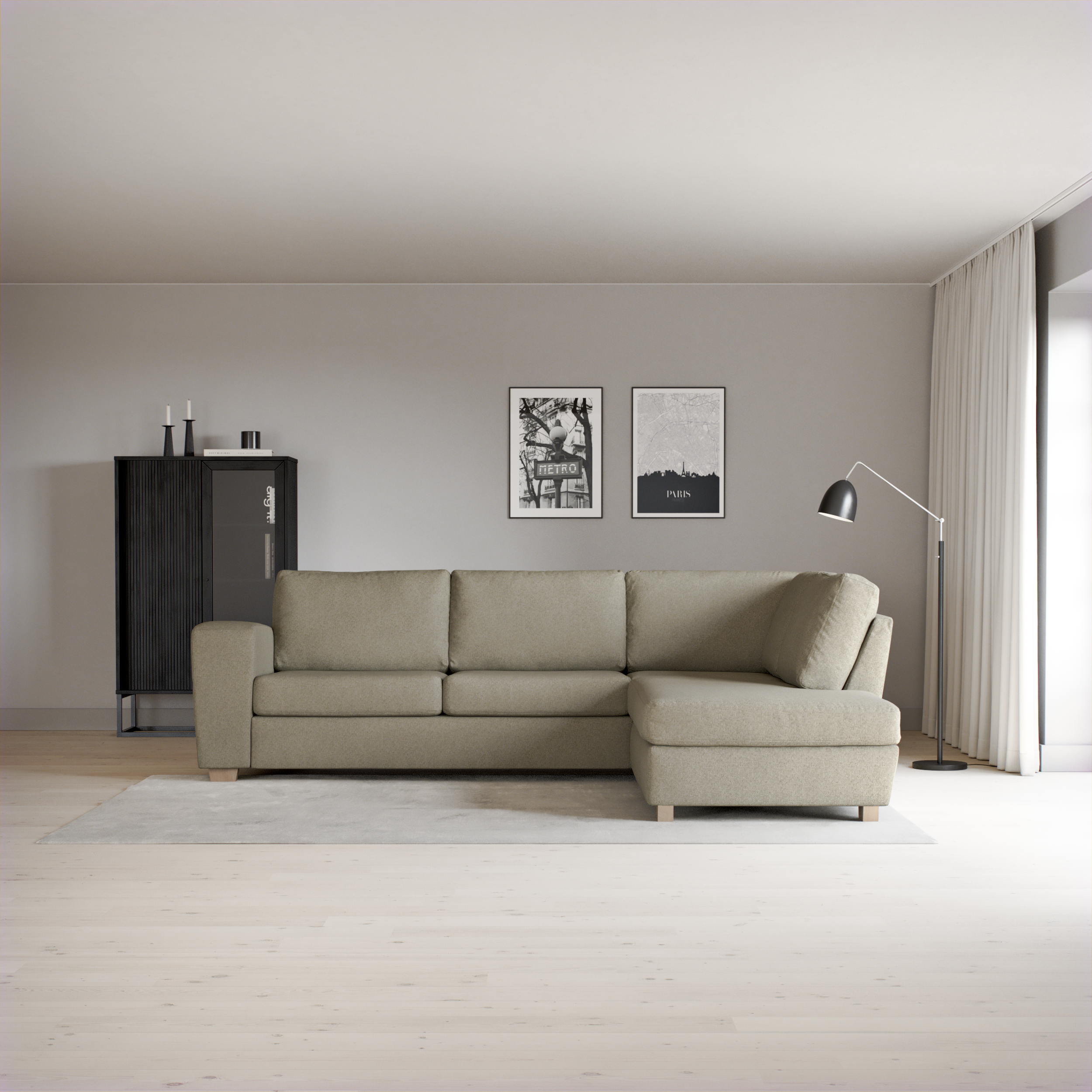 Friday - 2,5-sits soffa med divan höger - inspiration