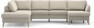 County - 3-sits soffa med divan vänster och schäslong höger - Beige