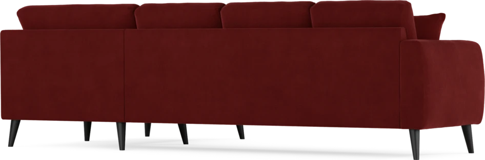 Eden - Hörnsoffa, 3+1-sits - Röd
