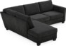 Friday - 2,5-sits soffa med divan vänster - Blå