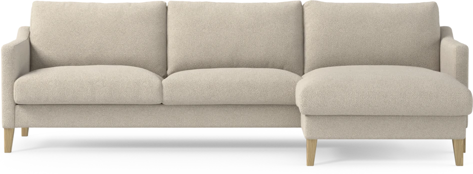 Winston - 3-sits soffa med schäslong, vändbar - Beige