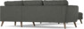 Bridge - Hörnsoffa, 2+3-sits med schäslong höger - Grå