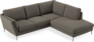 Madison - 2-sits soffa med divan höger - Brun