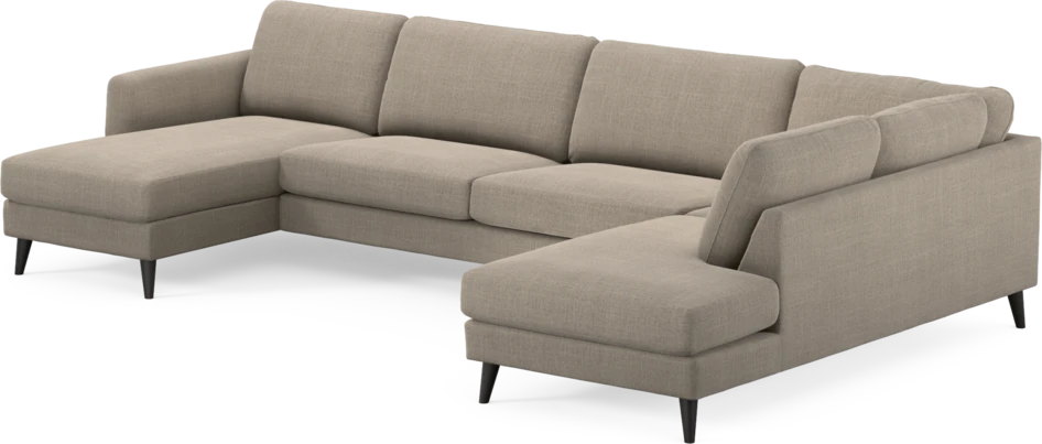 Bridge - 3-sits soffa med schäslong vänster och divan höger - Beige