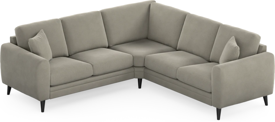 Eden - Hörnsoffa, 2+2-sits - Brun