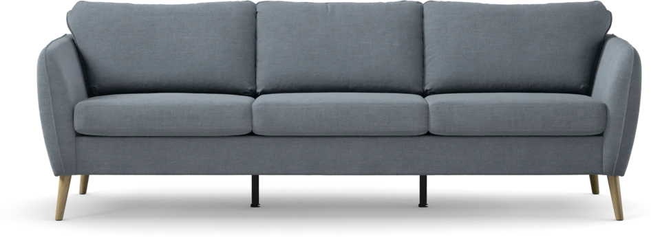 County - 3-sits soffa - Blå