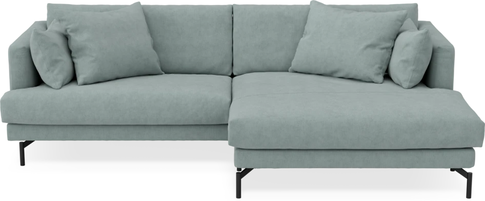 Harper - 4-sits med schäslong XL höger - Grön