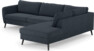 County - 2,5-sits soffa med divan höger - Blå
