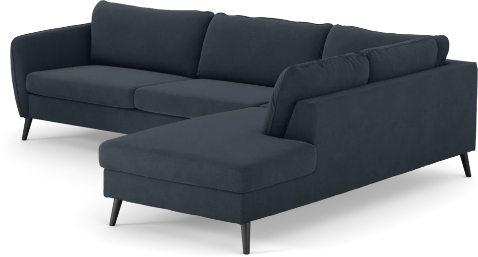 County - 2,5-sits soffa med divan höger - Blå