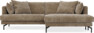 Harper - 4-sits med schäslong XL höger - Brun