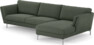 Madison Lux - 3-sits soffa med schäslong höger - Grön