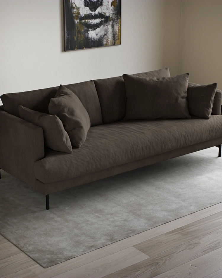 Harper - 3-sits soffa, hel dyna - inspiration