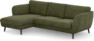 Madison Lux - 2-sits soffa med schäslong vänster - Grön